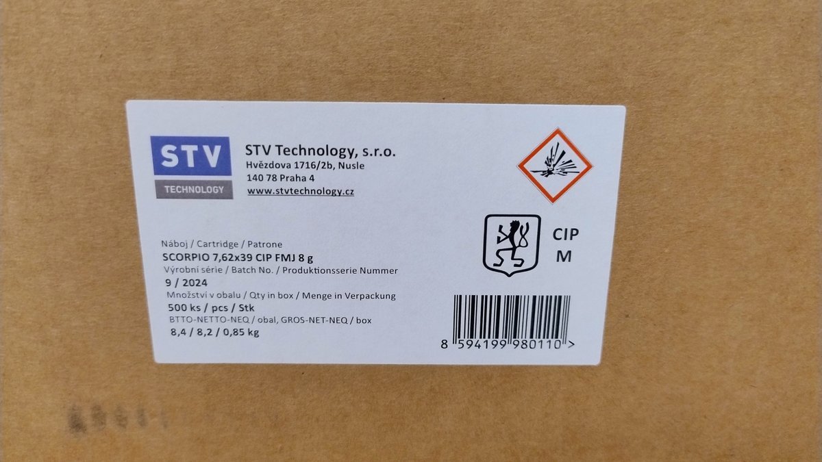 Amunicja 7,62x39 STV FMJ