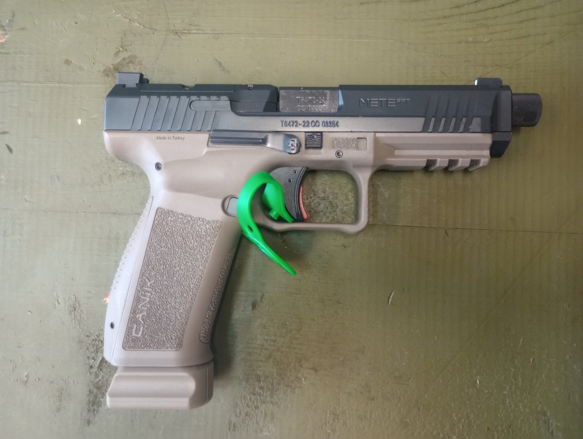 Canic Mete SFT Threaded, Black Slide/FDE 9x19