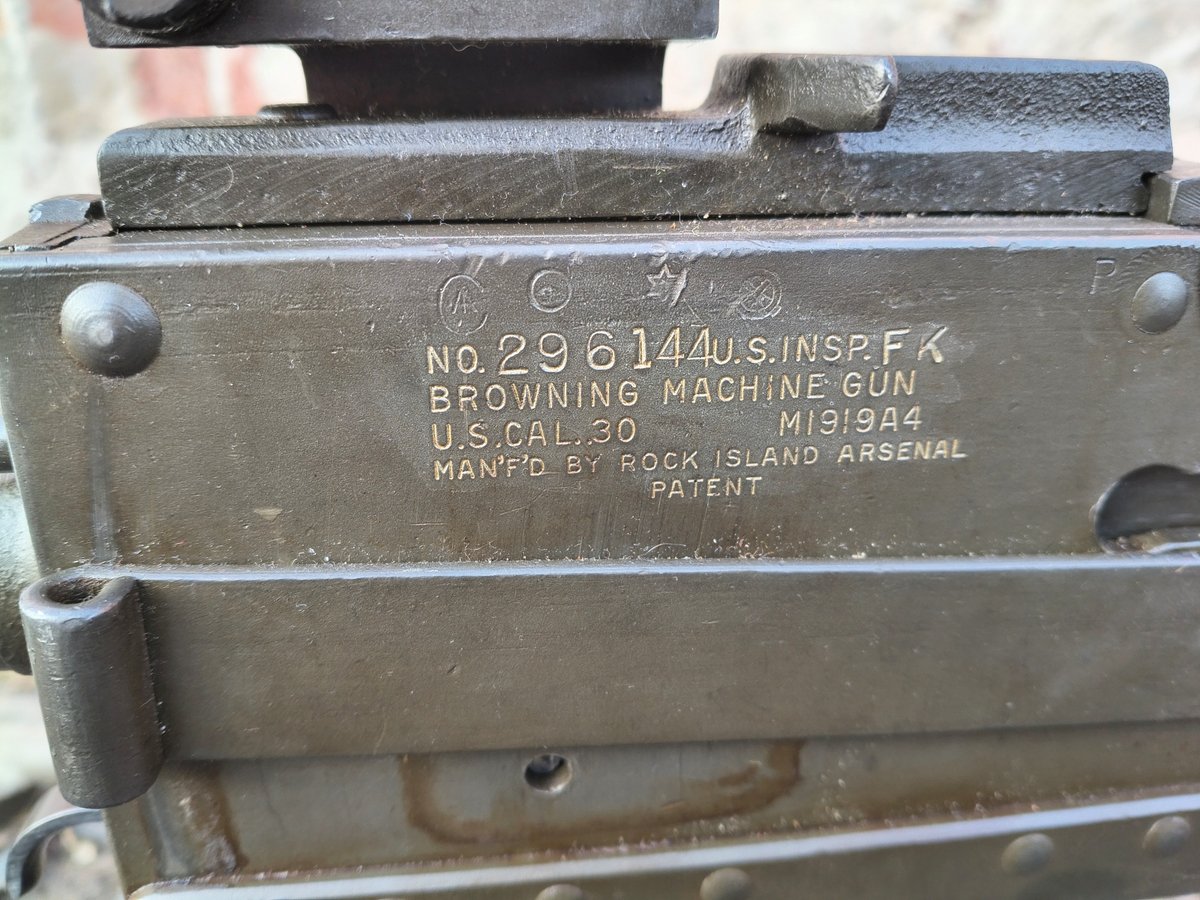 Browning M1919A4 1943/1944r z lawetą M2 - PROMOCJA PANI Z EWIDENCJI (BYŁO 35.000)