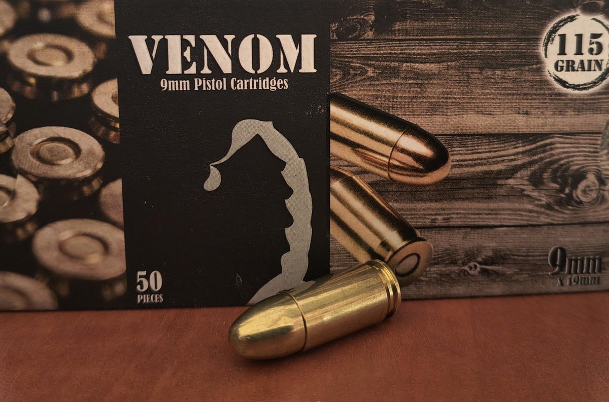 Venom 9x19 FMJ Medefence 7,5g - DOSTĘPNE! przy tysiącu cena 0,96!