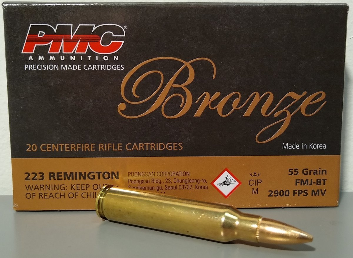 .223 Remington FMJ PMC Bronze (5,56x45)