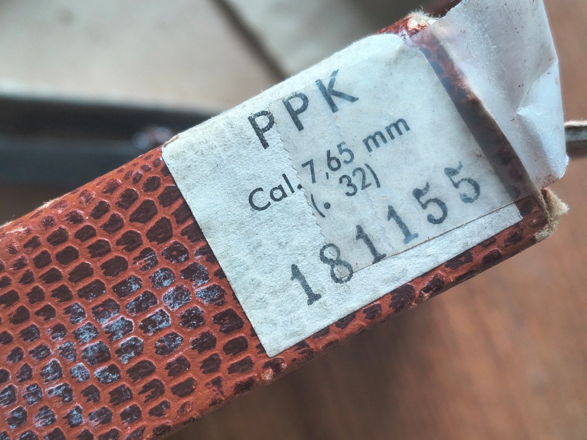 Walther PPK 7,65 Browning 1965, zgodne pudełko